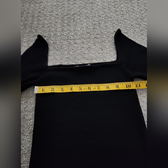 Zara black off shoulder crop top Size Medium - Picture 5 of 7